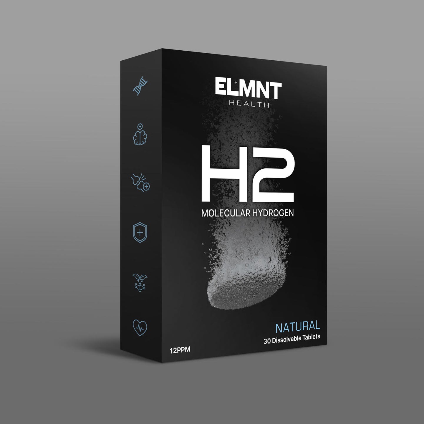 H2 Molecular Hydrogen Water Tablets - Natural (30 Pack tablets)